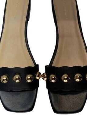 NEW TUCKERNUCK Women's Sandals Size 9 | Brooke Studded Leather Slip-On Flats